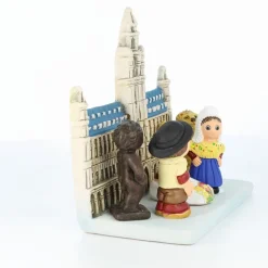 Palais du Rosaire Crèche Belgique en céramique 8x7cm^ Crèche