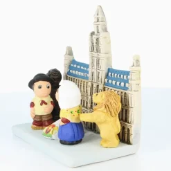 Palais du Rosaire Crèche Belgique en céramique 8x7cm^ Crèche