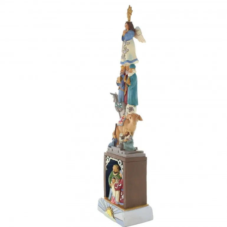 Palais du Rosaire Crèche de 36cm en résine^ Décoration De Noël | Crèche