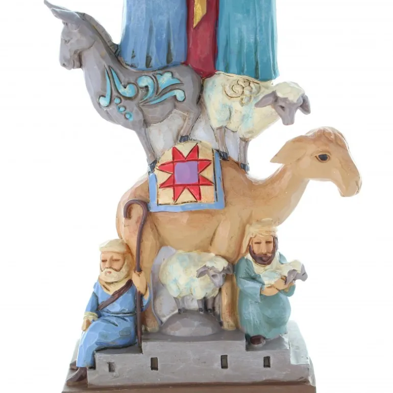 Palais du Rosaire Crèche de 36cm en résine^ Décoration De Noël | Crèche