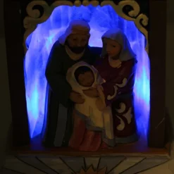 Palais du Rosaire Crèche de 36cm en résine^ Décoration De Noël | Crèche