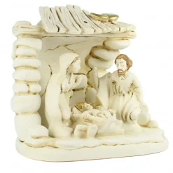 Palais du Rosaire Crèche de la Nativité en résine de 7cm^ Crèche | Statue De La Sainte Famille