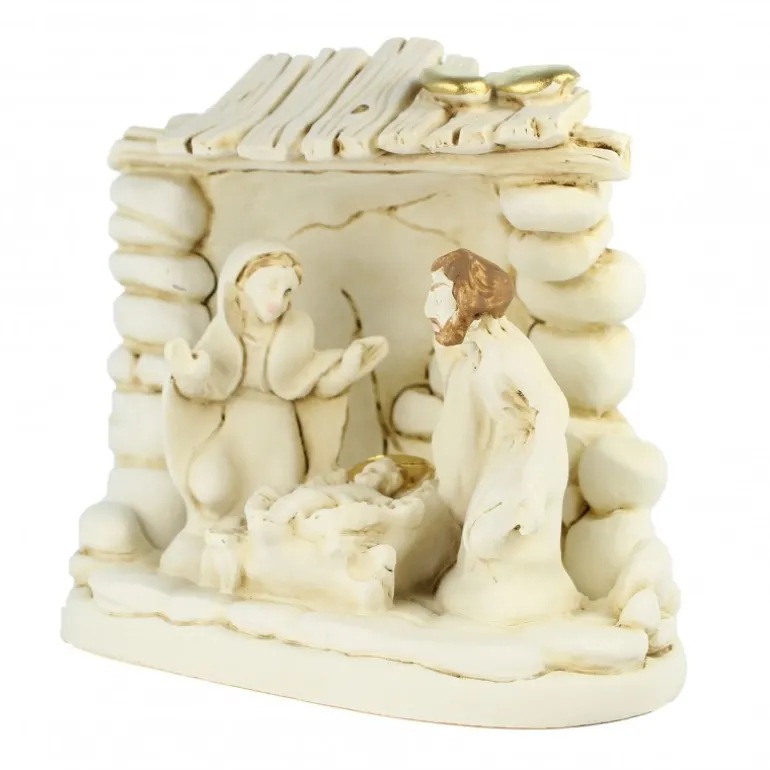 Palais du Rosaire Crèche de la Nativité en résine de 7cm^ Crèche | Statue De La Sainte Famille