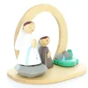 Palais du Rosaire Crèche de l'Apparition en bois 17x13x10cm^ Décoration De Noël | Crèche