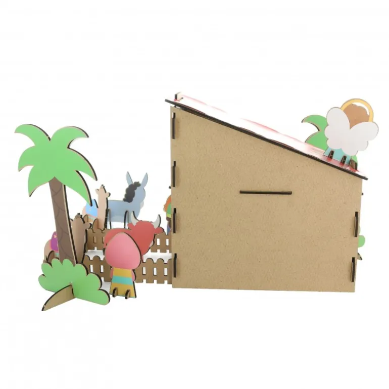 Palais du Rosaire Crèche de Noël à fabriquer en bois^ Crèche