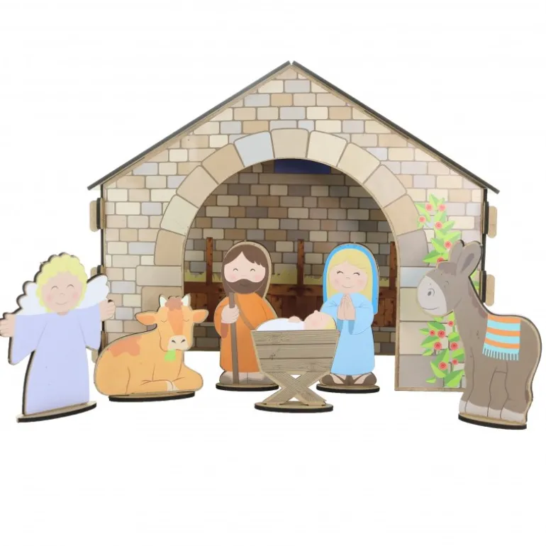 Palais du Rosaire Crèche de Noël à fabriquer soi-même en bois^ Crèche