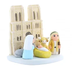 Palais du Rosaire Crèche de Noël Notre Dame de Paris en céramique^ Décoration De Noël | Crèche