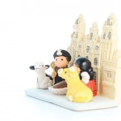 Palais du Rosaire Crèche de Saint Jacques de Compostelle en céramique 8x7cm^ Crèche