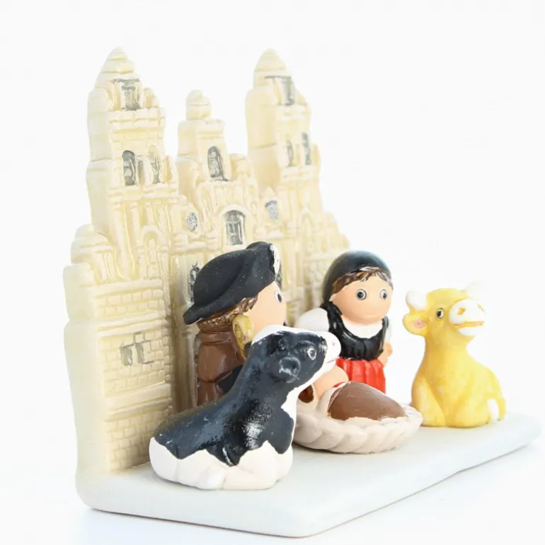 Palais du Rosaire Crèche de Saint Jacques de Compostelle en céramique 8x7cm^ Crèche