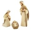 Palais du Rosaire Crèche en bois coloré 3 pièces 12cm^ Décoration De Noël | Crèche