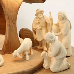 Palais du Rosaire Crèche en bois de 12 cm et 17 pièces^ Crèche | Statue En Bois