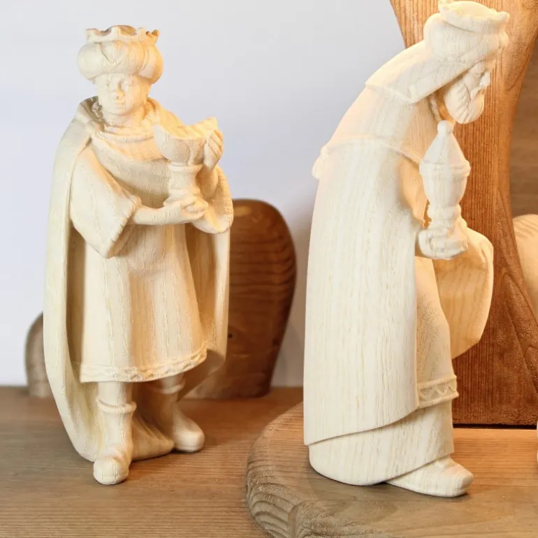 Palais du Rosaire Crèche en bois de 12 cm et 17 pièces^ Crèche | Statue En Bois
