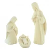 Palais du Rosaire Crèche en bois naturel 3 pièces 15cm^ Décoration De Noël | Crèche
