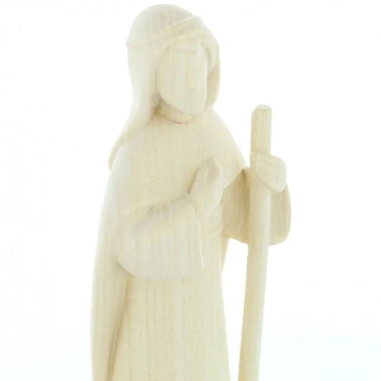 Palais du Rosaire Crèche en bois naturel 3 pièces 15cm^ Décoration De Noël | Crèche