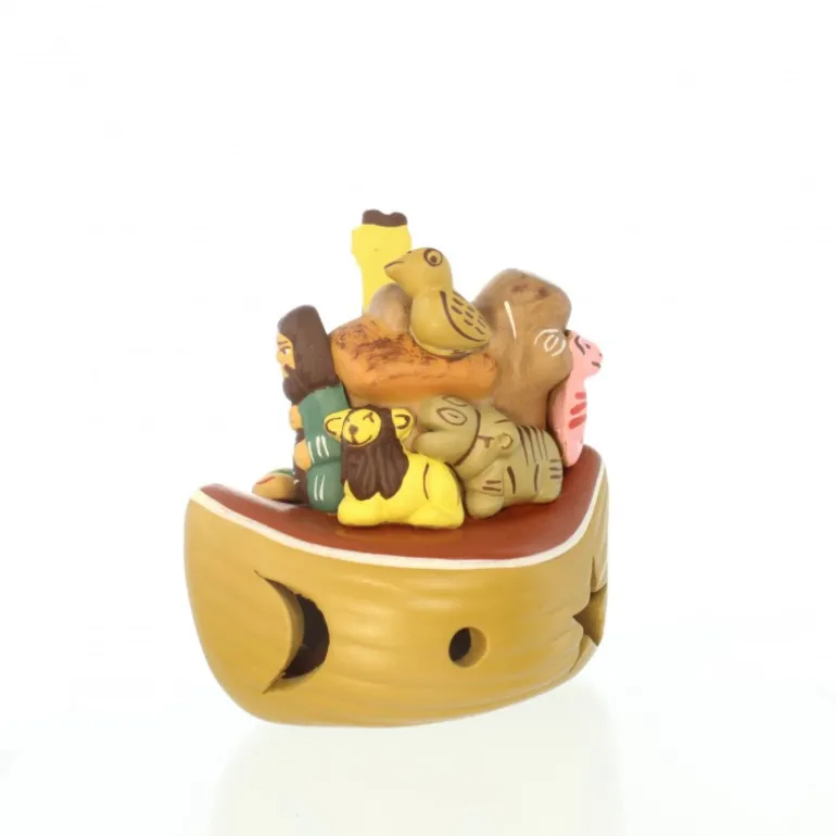Palais du Rosaire Crèche en céramique de l'Arche de Noé 8cm^ Crèche