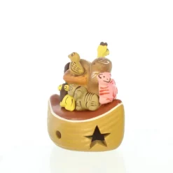 Palais du Rosaire Crèche en céramique de l'Arche de Noé 8cm^ Crèche