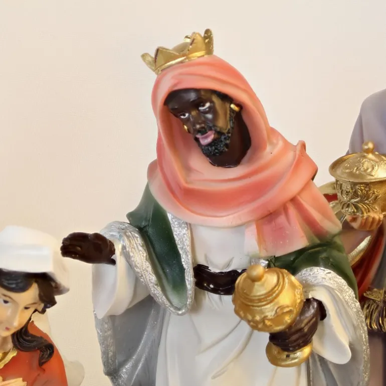 Palais du Rosaire Crèche en résine 11 personnages de 25cm^ Crèche