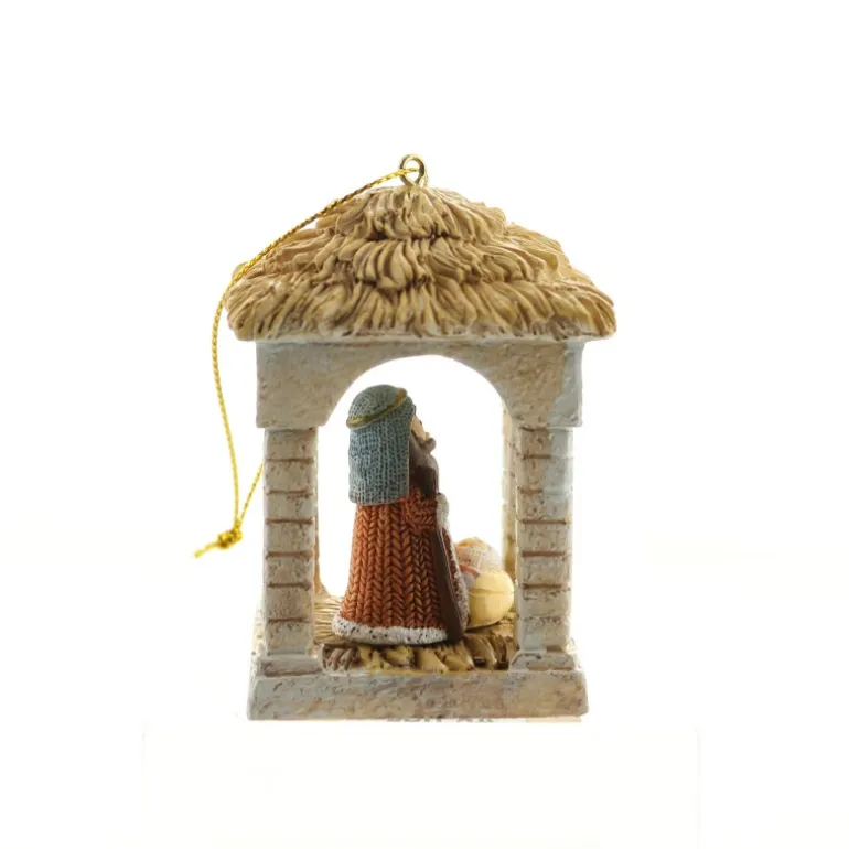 Palais du Rosaire Crèche en résine de 7 cm avec 4 sujets^ Décoration De Noël | Crèche