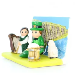 Palais du Rosaire Crèche Irlande en céramique 8x7cm^ Crèche