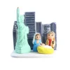 Palais du Rosaire Crèche New York en céramique 8x7cm^ Crèche