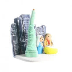 Palais du Rosaire Crèche New York en céramique 8x7cm^ Crèche