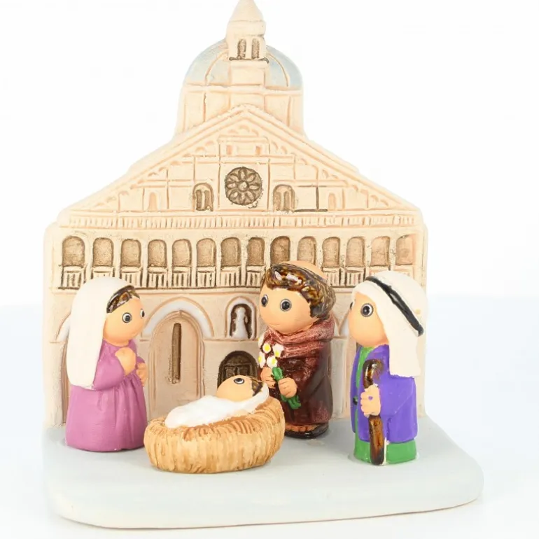 Palais du Rosaire Crèche Saint Antoine de Padoue en céramique^ Crèche