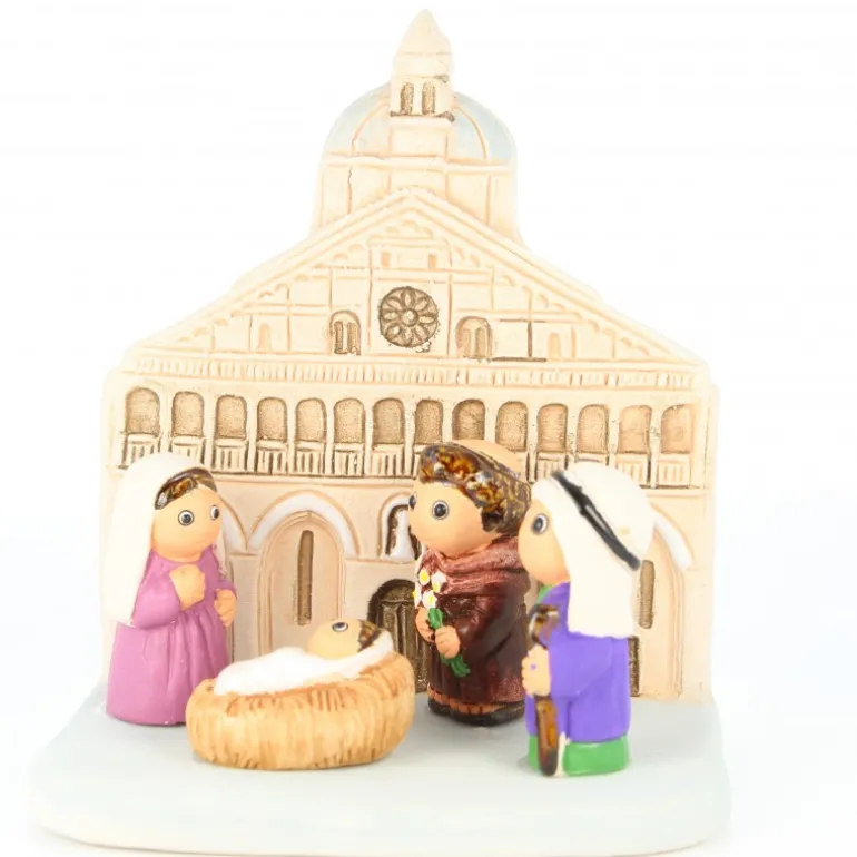 Palais du Rosaire Crèche Saint Antoine de Padoue en céramique^ Crèche