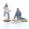 Palais du Rosaire Crèche Santons de Provence Marie, Joseph et l'enfant Jésus, 9 cm, peinte à la main^ Décoration De Noël | Crèche