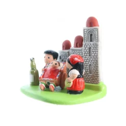 Palais du Rosaire Crèche Sicile en céramique 8x7cm^ Crèche