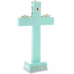 Palais du Rosaire Croix à poser avec des lys et une colombe de 18cm^ Pâques | Croix Religieuse