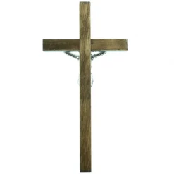 Palais du Rosaire Croix anneau en palissandre de 11cm^ Crucifix Bois