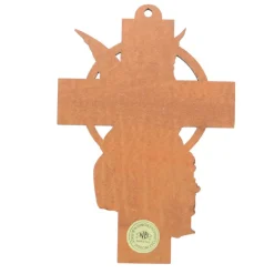 Palais du Rosaire Croix d'ange en bois découpé 10x15cm^ Croix Religieuse
