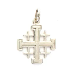 Palais du Rosaire Croix de Jerusalem en argent 14mm^ Médaille Et Croix Argent