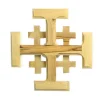 Palais du Rosaire Croix de Jérusalem en bois d'olivier de Béthléem de 8cm^ Crucifix Bois