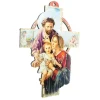 Palais du Rosaire Croix de la Sainte Famille en bois 10x15cm^ Croix Religieuse