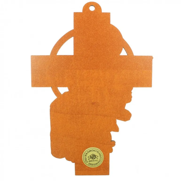 Palais du Rosaire Croix de la Sainte Famille en bois 10x15cm^ Croix Religieuse