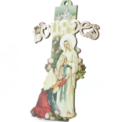 Palais du Rosaire Croix de l'Apparition avec "Lourdes"^ Croix Religieuse