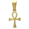 Palais du Rosaire Croix de Vie en métal doré 16mm^ Croix En Pendentif | Médaille Et Croix Métal
