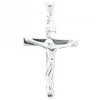 Palais du Rosaire Croix du Christ en argent^ Croix En Pendentif | Médaille Et Croix Argent