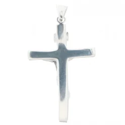 Palais du Rosaire Croix du Christ en argent^ Croix En Pendentif | Médaille Et Croix Argent