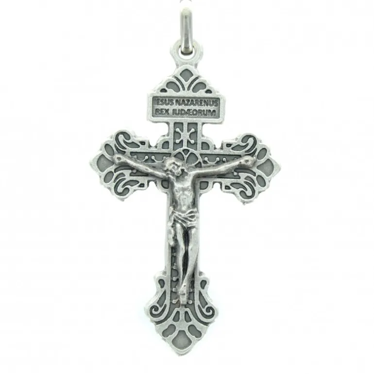 Palais du Rosaire Croix du Pardon en métal 5cm^ Médaille Et Croix Métal | Crucifix Métal