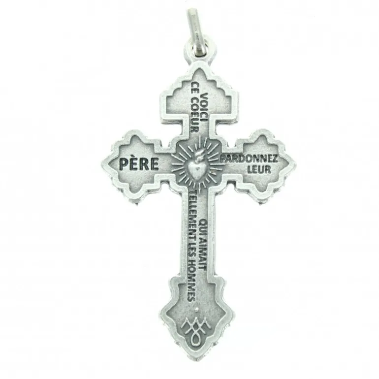 Palais du Rosaire Croix du Pardon en métal 5cm^ Médaille Et Croix Métal | Crucifix Métal