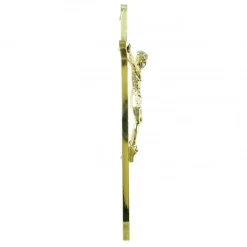 Palais du Rosaire Croix en métal doré de 20cm^ Crucifix Métal