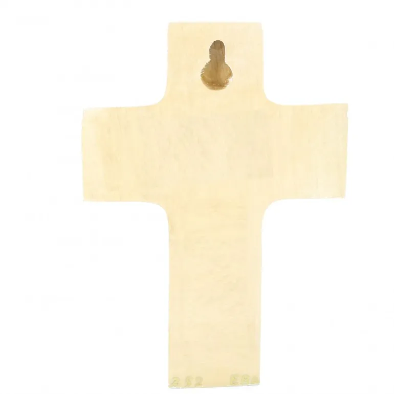 Palais du Rosaire Croix enfantine blanche Eglise et Papillons de 12cm^ Communion | Croix Religieuse