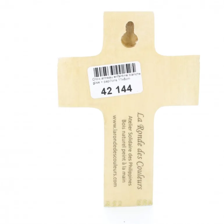 Palais du Rosaire Croix enfantine Cierge de 10cm^ Communion | Croix Religieuse