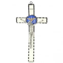 Palais du Rosaire Croix Esprit Saint avec sa boîte 10x18cm^ Crucifix Métal