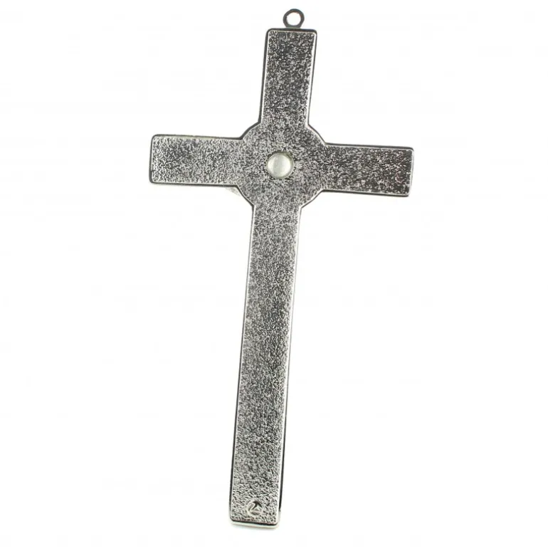 Palais du Rosaire Croix Esprit Saint avec sa boîte 10x18cm^ Crucifix Métal