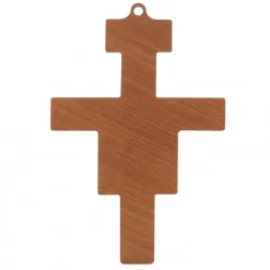 Palais du Rosaire Crucifix de Saint Damien en bois 14 cm^ Croix Religieuse | Crucifix Bois