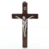 Palais du Rosaire Crucifix en bois avec Christ en métal 16 cm^ Crucifix Bois