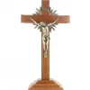 Palais du Rosaire Crucifix en bois avec Christ métallisé 49 cm^ Crucifix Bois